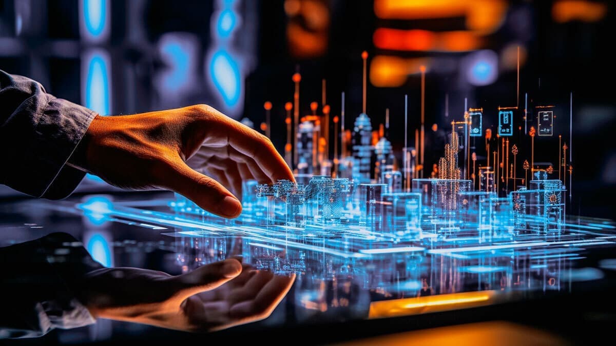 AIを活用して未来のビジネス体験をデザインする様子を象徴する画像