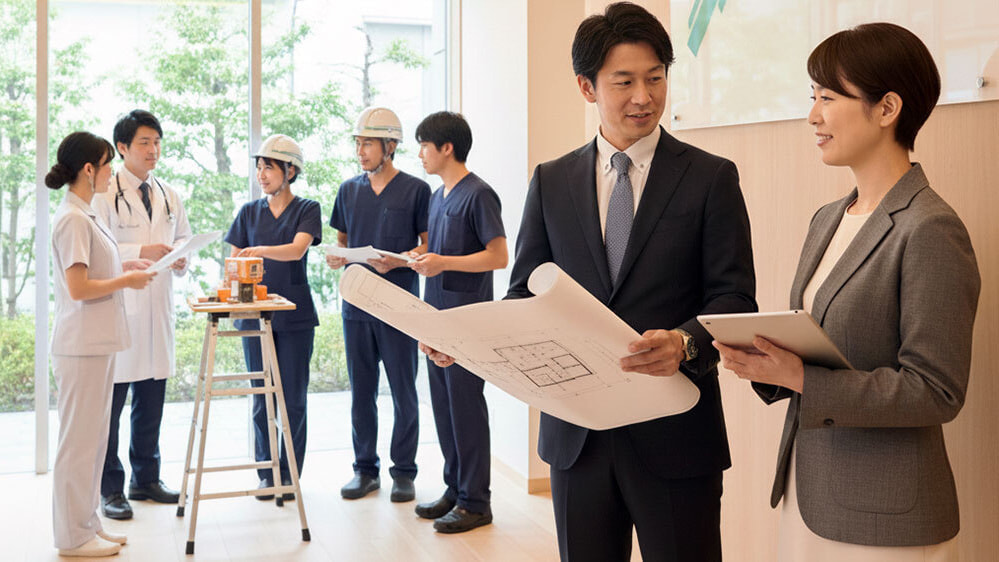 クライアントに寄り添い、PMから事務長代行までを担った伴走支援の様子