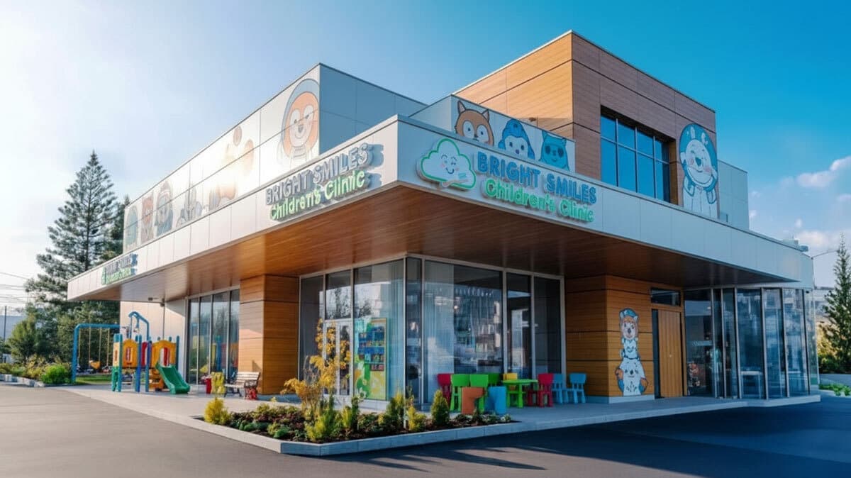 未来の医療IT基盤が埋め込まれた、先進的なクリニックのイメージ