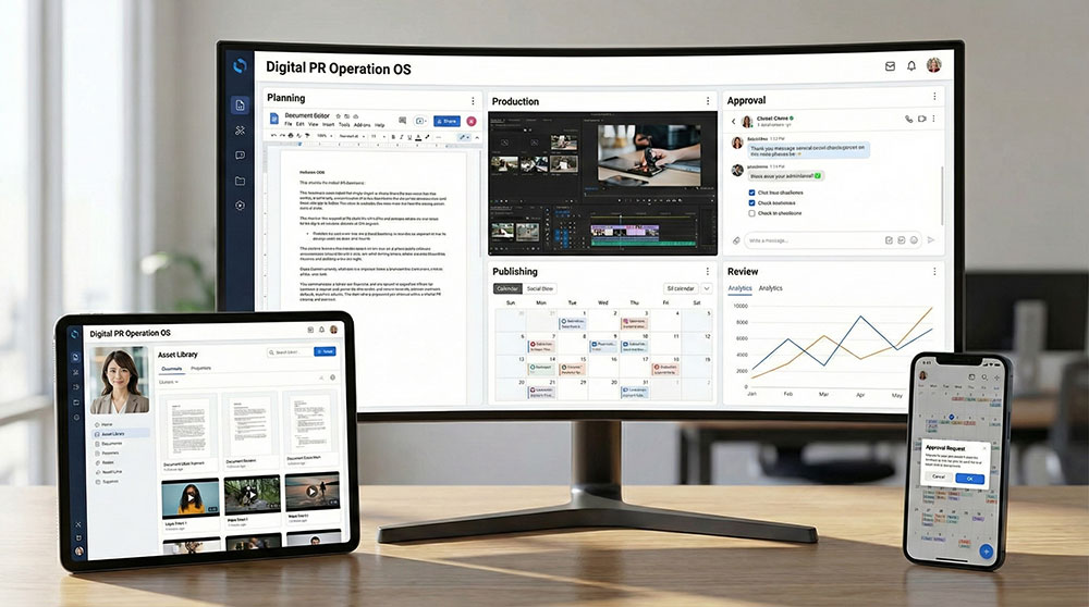 外部デジタル広報室（運用OS）のイメージ